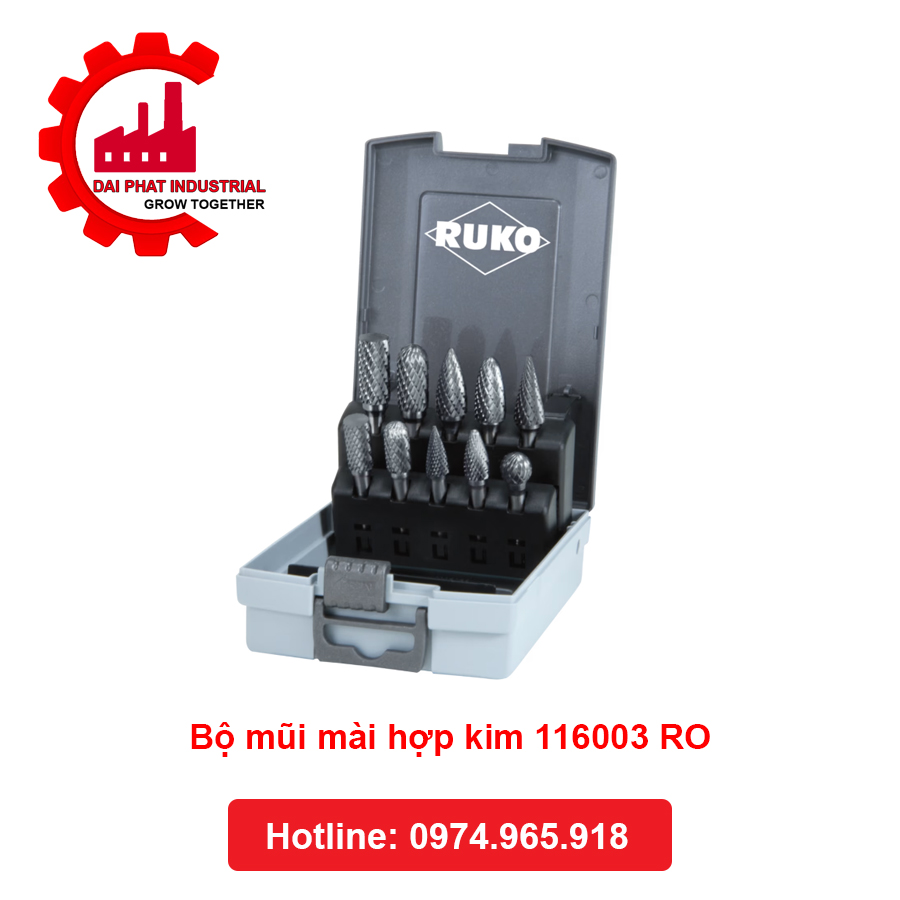 Ứng dụng Bộ mũi mài hợp kim 116003RO