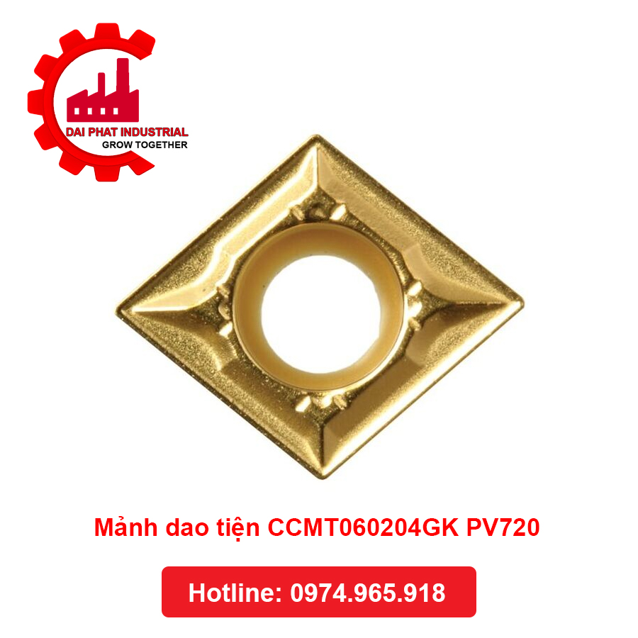 Mảnh dao tiện CCMT060204GK PV720