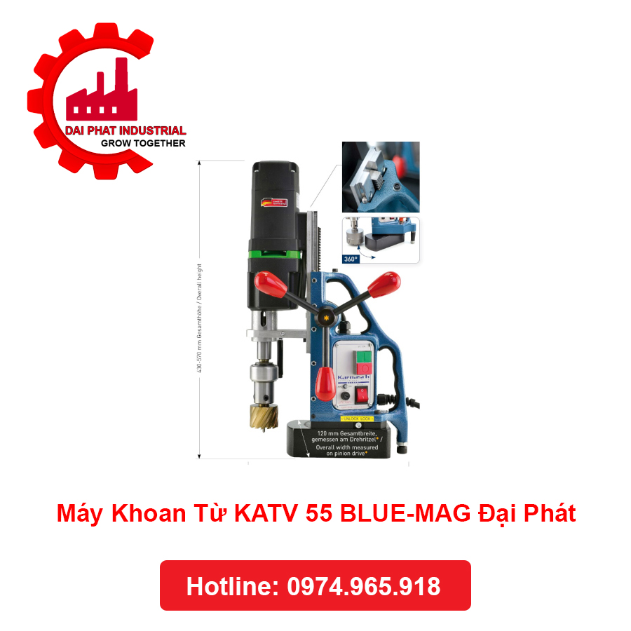 Máy Khoan Từ KATV 55 BLUE-MAG Đại Phát