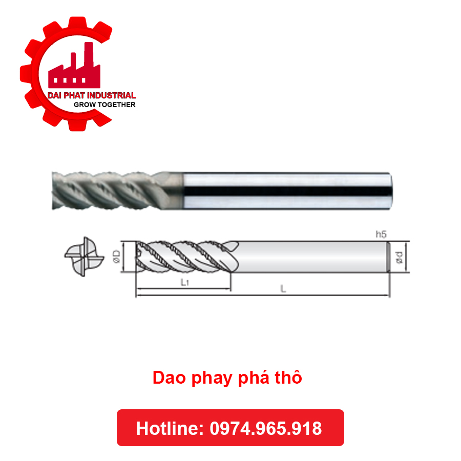 Dao phay phá thô 4HROU 100 150 070
