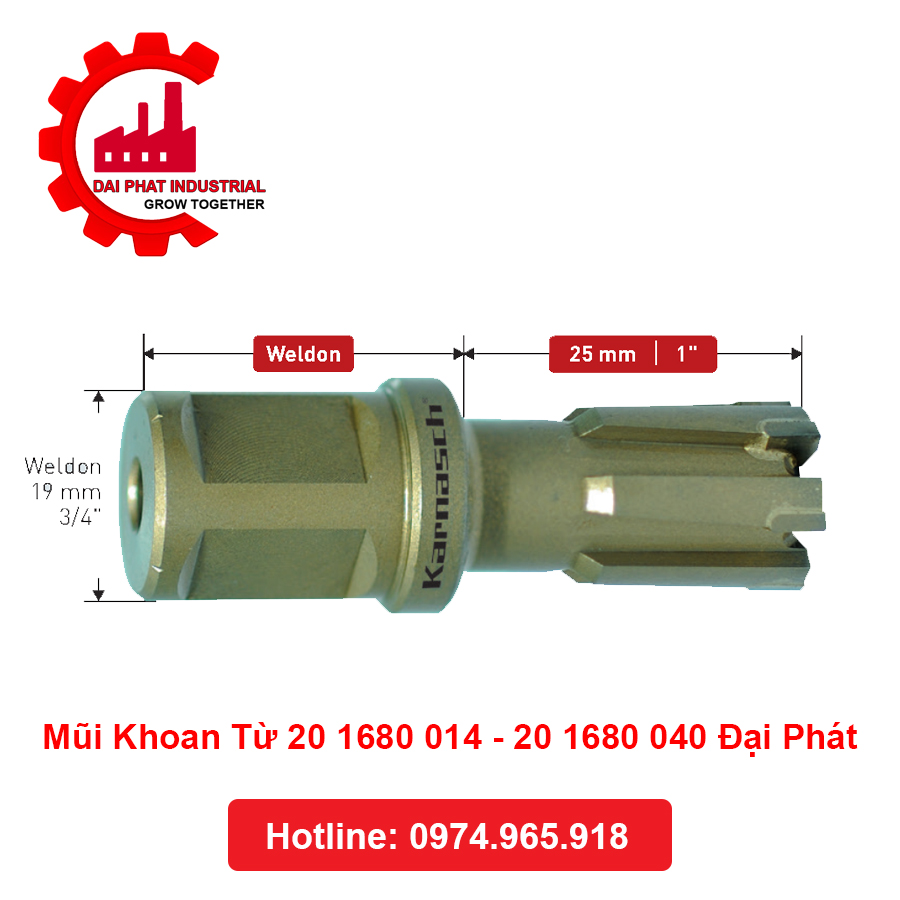 Mũi Khoan Từ 20 1680 014 - 20 1680 040 Đại Phát