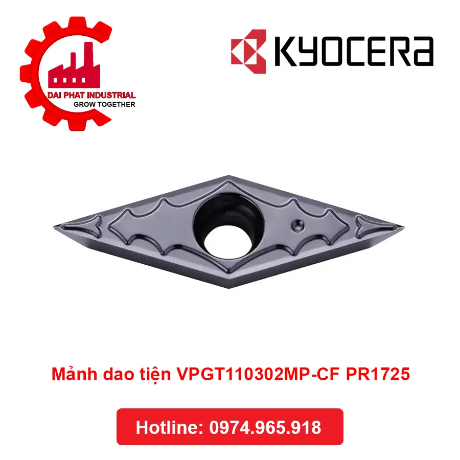 Mảnh Dao Tiện VPGT110302MP-CF PR1725 - Đại Phát
