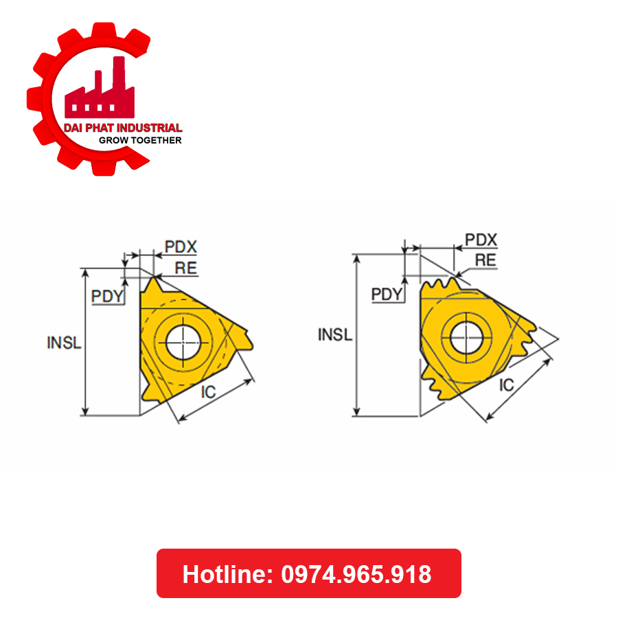 Thông số kỹ thuật và ứng dụng Mảnh Tiện Ren 27IR 4 UN TT9030
