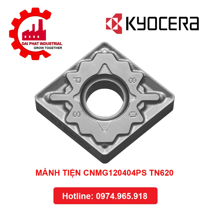 Mảnh Dao Tiện KYOCERA CNMG120404PS TN620