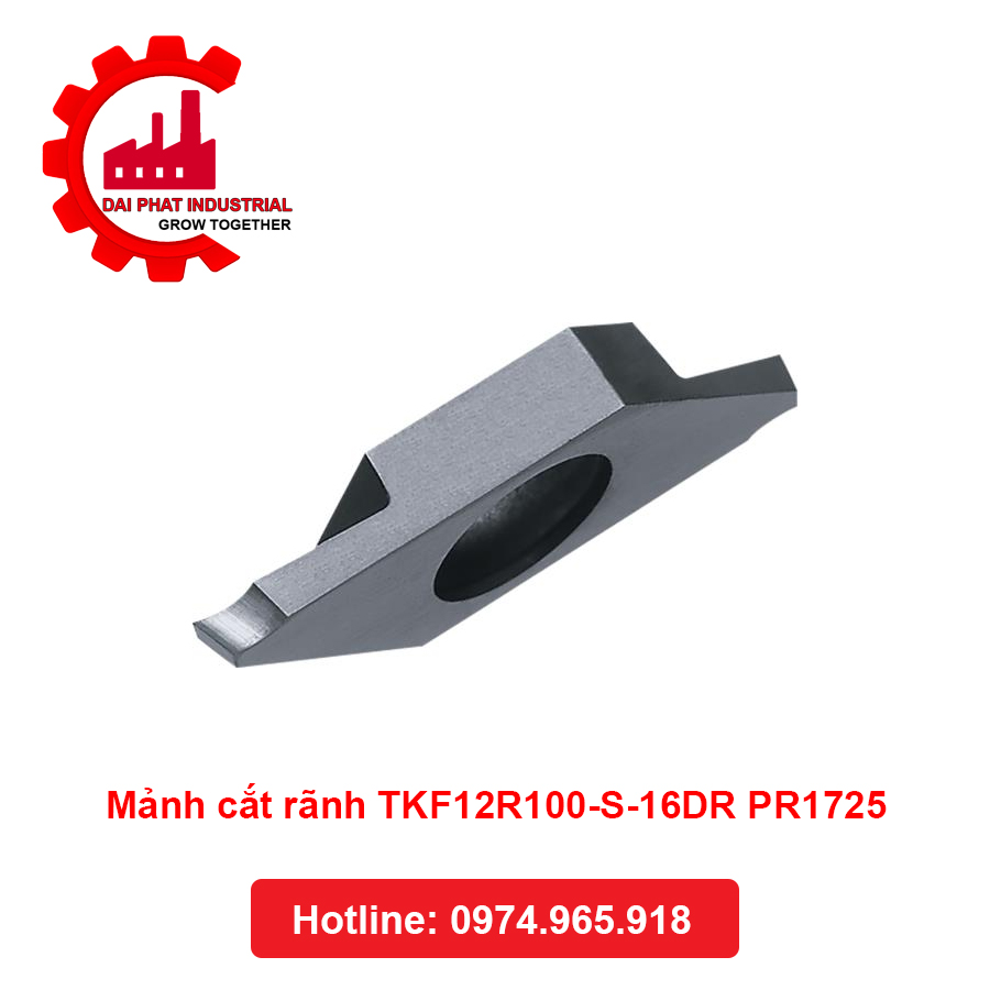 Mảnh cắt rãnh TKF12R100-S-16DR PR1725 - Đại Phát