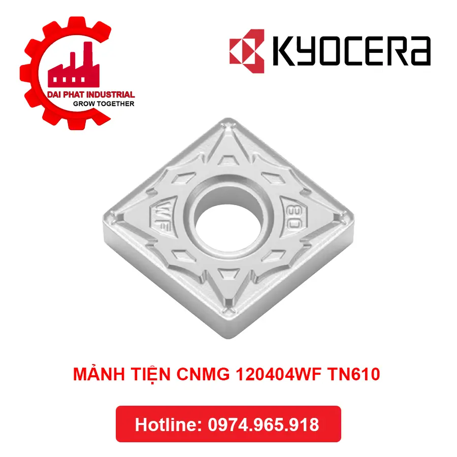 Mảnh Dao Tiện KYOCERA CNMG120404WF TN610
