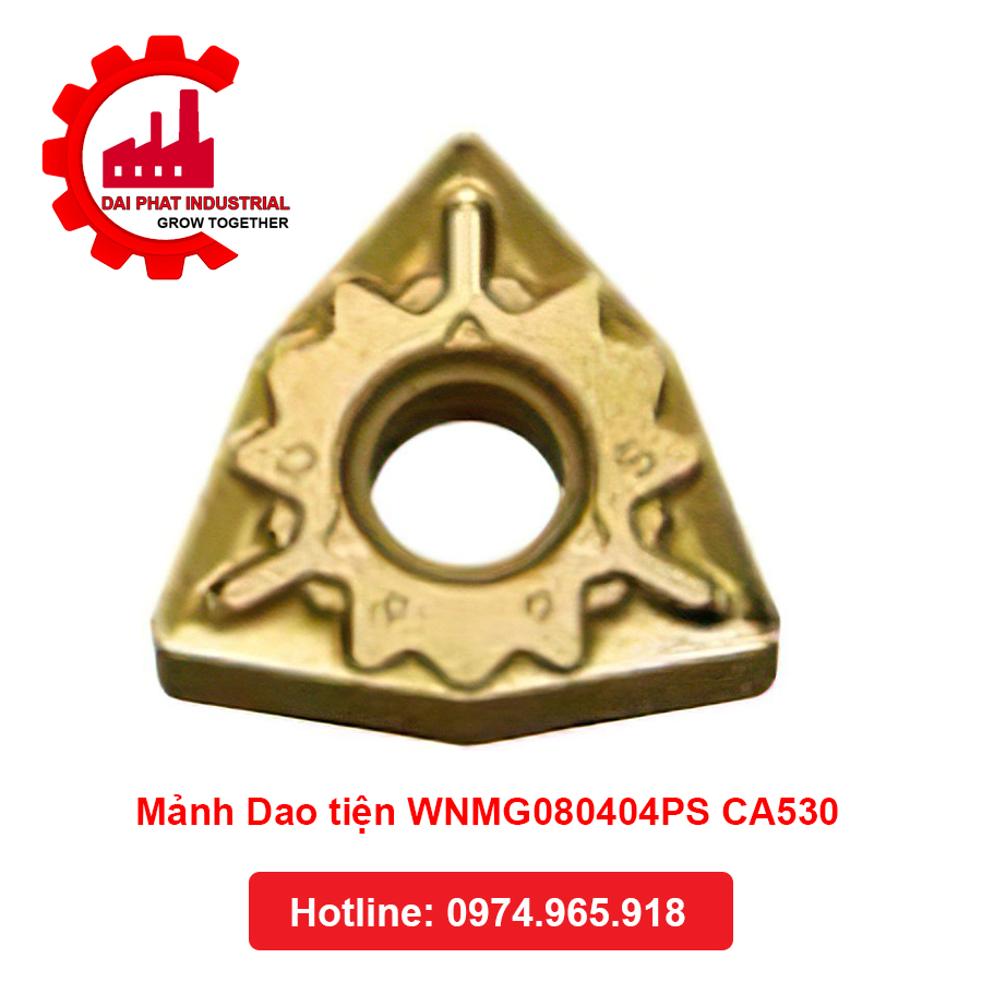Thông số kỹ thuật và ứng dụng Mảnh Dao Tiện WNMG080404PS CA530