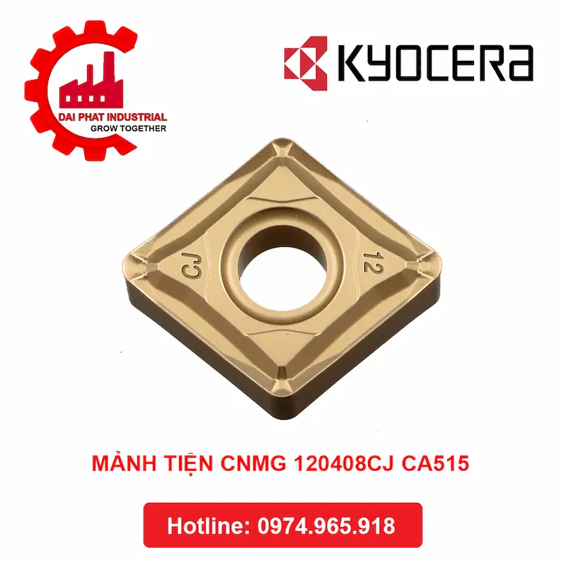 Mảnh dao tiện CNMG 120408CJ CA515