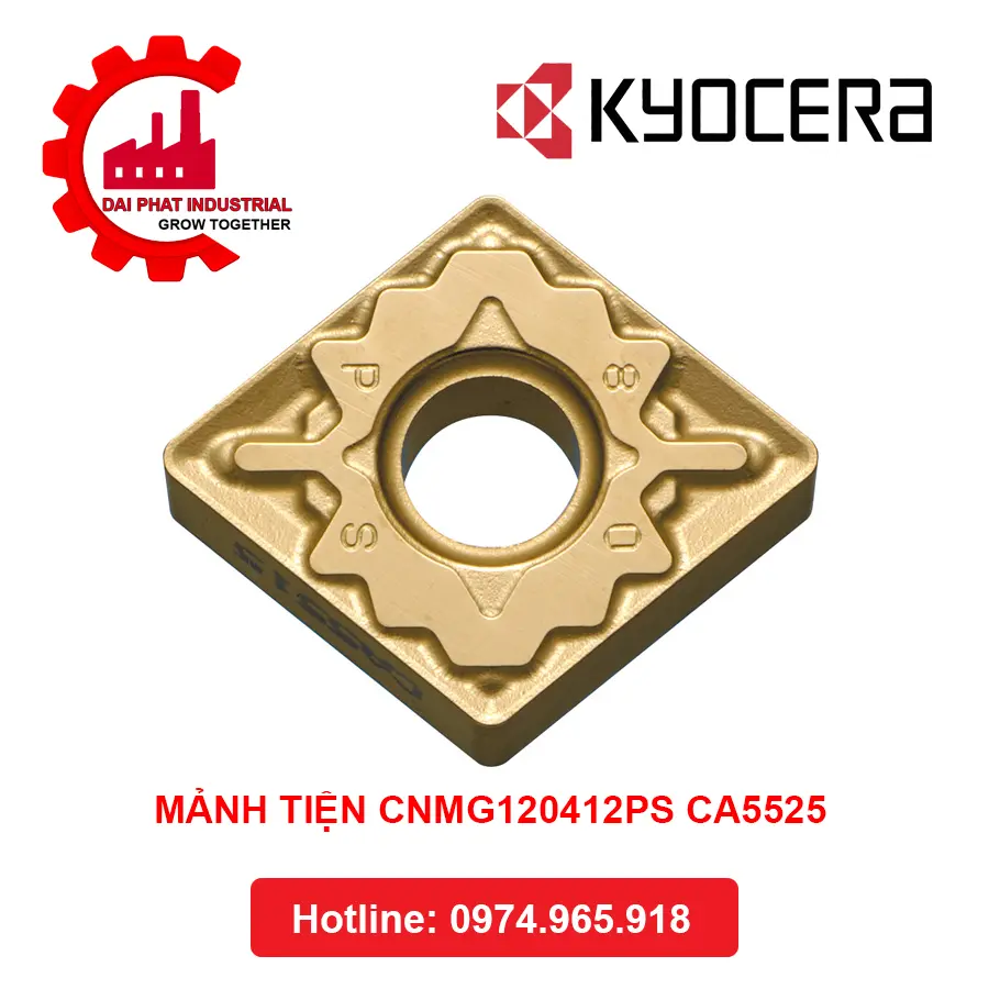 Mảnh Dao Tiện KYOCERA CNMG120412PS CA5525