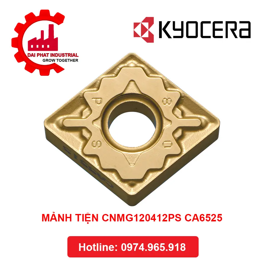 Mảnh Dao Tiện KYOCERA CNMG120412PS CA6525