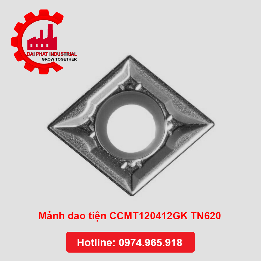 Mảnh dao tiện CCMT120412GK TN620