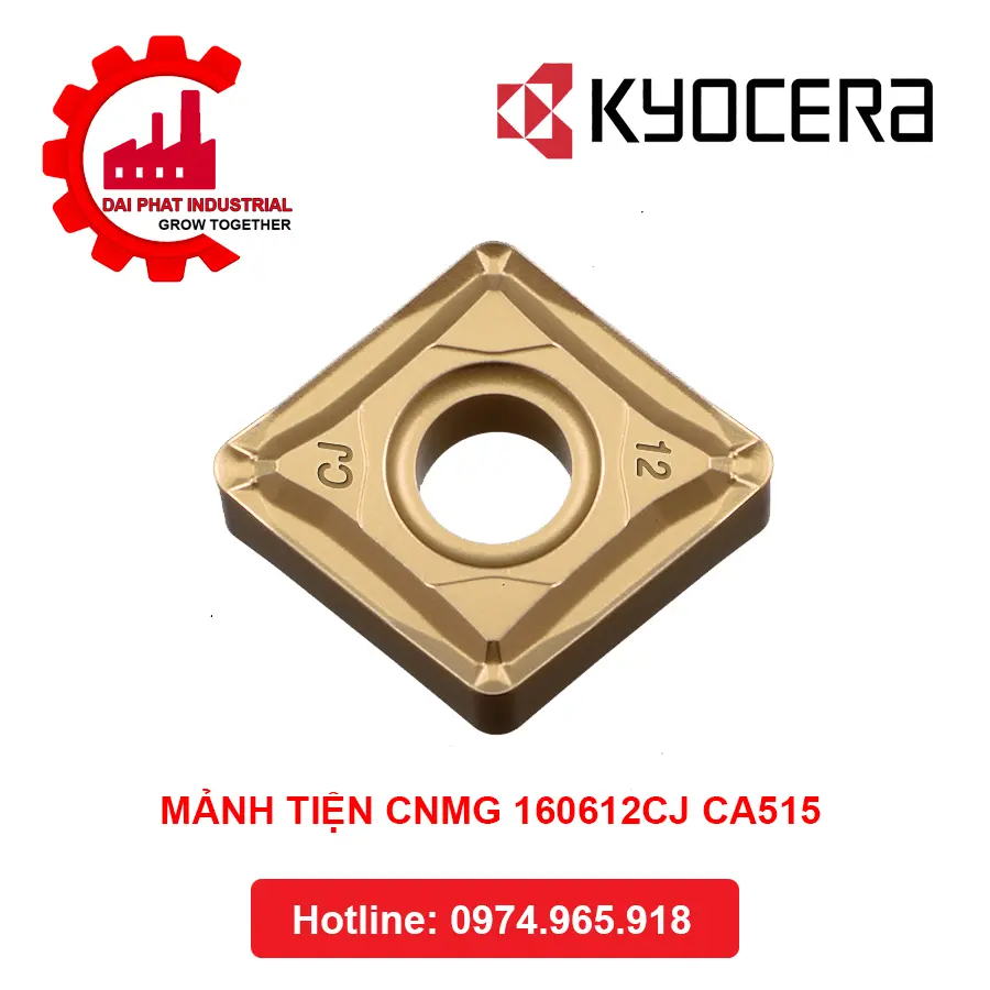 Mảnh Dao Tiện KYOCERA CNMG 160612 CJ CA515